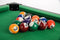 Toyrific Poolbiljarttafel 27 Inch - 20-delig - Bruin (1 stuk)