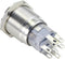 TRU COMPONENTS TC-10090988 LAS1-AGQ-22ZE/W/24V/S Vandalismebestendige druktoets 250 V/AC 3 A 2x aan/aan Continu Wit IP6