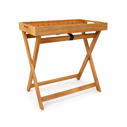 Ceruzo Bijzettafel Malibu - Inklapbaar - Afneembaar Dienblad - 50 cm - Bruin