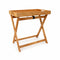 Ceruzo Bijzettafel Malibu - Inklapbaar - Afneembaar Dienblad - 50 cm - Bruin