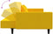 vidaXL - Slaapbank - 2-zits - met - 2 - kussens - fluweel - geel