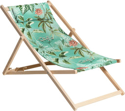 Madison - Strandstoel - Mauel - 55x90x87 - cm - hout - blauw