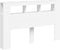 Hoofdeinde met LED 160x18,5x103,5 cm bewerkt hout wit