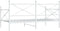 vidaXL - Slaapbank - zonder - matras - 100x190 - cm - staal - wit