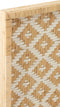 J-Line Vierkant Patronen Rotan plateau - dienblad - jute - naturel - woonaccessoires