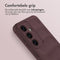 imoshion Hoesje - Geschikt voor Samsung Galaxy S24 - EasyGrip Backcover - Aubergine