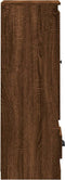 vidaXL - Hoge - kast - 36x35,5x103,5 - cm - bewerkt - hout - bruin - eikenkleur