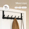 O’DADDY® Deurkapstok - 6 Haken - Deurhaak - Deurhanger - Deur kapstok hangend - Ophanghaak -