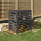 vidaXL - Compostbak - 63,5x63,5x77,5 - cm - massief - grenenhout - grijs