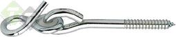 Schommelhaak met kunststof bus - M12 x 180 mm - schroefhaak - schommelklem