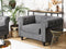 Fauteuil CHESTERFIELD Stof Grijs