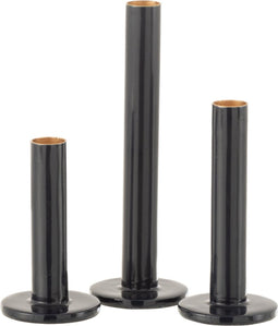 J-Line kandelaar Laag Modern - metaal - blauw - 3 stuks