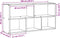 vidaXL - Wandschap - 100x25x50 - cm - bewerkt - hout - artisanaal - eikenkleurig