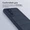 imoshion Hoesje - Geschikt voor Samsung Galaxy S21 FE - EasyGrip Backcover - Donkerblauw