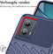 iMoshion Hoesje Geschikt voor Motorola Moto G53 Hoesje Siliconen - iMoshion Thunder Backcover - Donkerblauw