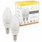 KONYKS Antalya Easy E14 - LED-lampen - Wi-Fi + BT - 5 W - 350 Lumen - RGB + Wit - Alexa / Google Home compatibel (2 stuks)