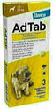 Elanco - Adtab Anti Vlooien en Teek Kauwtabletten - Hond - Bescherming - > 1,3 – 2,5 kg - 3 Tabletten - 1 Keer Per Maand