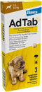 Elanco - Adtab Anti Vlooien en Teek Kauwtabletten - Hond - Bescherming - > 1,3 – 2,5 kg - 3 Tabletten - 1 Keer Per Maand