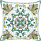 ELANITE - Sierkussen set van 2 - Groen - 45 x 45 cm - Katoen