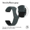 Elastisch nylon bandje - Universeel 18 mm aansluiting - Lichtgrijs