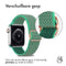Elastisch nylon bandje voor de Apple Watch Series 1-9 / SE - 38/40/41mm - Turquoise
