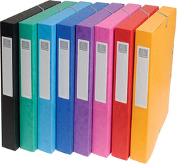 Elastobox Exacompta A4 25mm 600gr assorti | 8 stuks