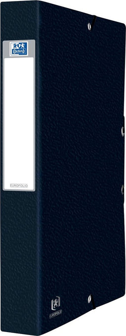 Elastobox oxford eurofolio a4 40mm zwart - 10 stuks