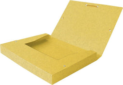 Elastobox Oxford Top File+ A4 40mm geel