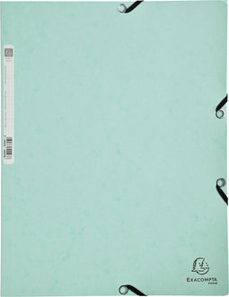 Elastomap Exacompta Aquarel A4 3 kleppen 400gr glanskarton groen - 25 stuks