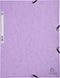 Elastomap Exacompta Aquarel A4 3 kleppen 400gr glanskarton lila - 5 stuks