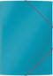 Elastomap Leitz Cosy A4 3-kleps blauw - 10 stuks