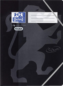 Elastomap oxford touch a4 3kleps karton zwart - 10 stuks