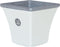 ELATEIA - Plantenbak - Wit - 32 cm - Klei-vezelmengsel