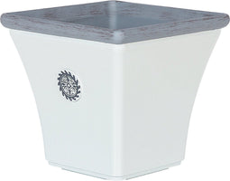 ELATEIA - Plantenbak - Wit - 43 cm - Klei-vezelmengsel