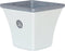 ELATEIA - Plantenbak - Wit - 43 cm - Klei-vezelmengsel