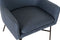 DKD Home Decor - Leunstoel - Scandi ontwerp - Blauw Zwart 66 x 62 x 75 cm