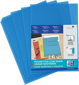 Elba L-map Shine blauw pak van 10 stuks