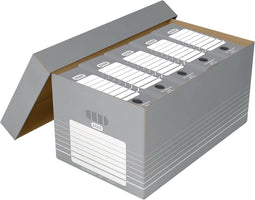 Elba opbergdoos, grijs en wit, pak van 5