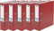 Elba Ordner Smart Pro PP - voordeelpak 5 stuks - rood