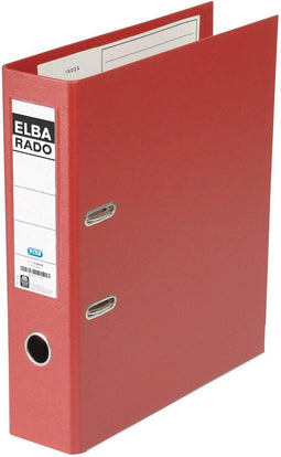 Elba Rado Plast ordner, donkerrood, rug van 8 cm