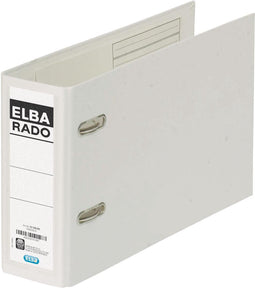 Elba Rado Plast ordner voor ft A5 dwars, wit, rug van 7,5 cm