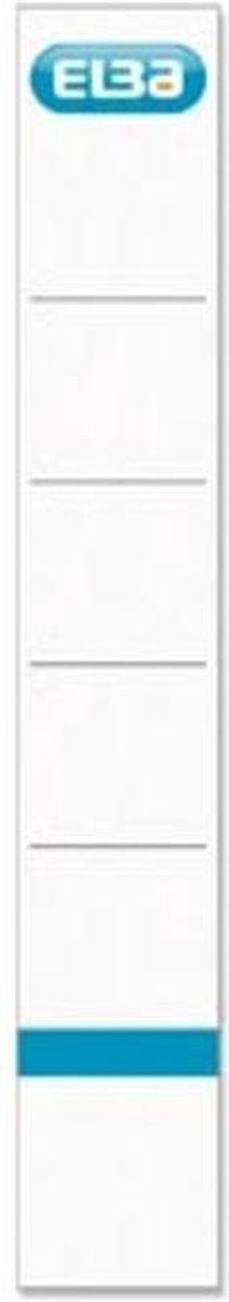 Elba Rugetiketten Ft 19 x 3 cm | wit | 10 stuks