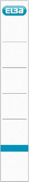 Elba Rugetiketten Ft 19 x 3 cm | wit | 10 stuks