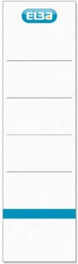 Elba rugetiketten rug van 8 cm | ft 19x5 | 4 cm | wit 10 st