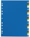 Elba Tabbladen met Gekleurde Cijferindicatie, A4, Kunststof, 11-rings