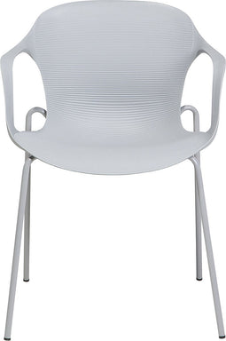 ELBERT - Eetkamerstoel - Grijs - Synthetisch materiaal