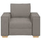 Sofa Stoel Taupe 60 cm Stof