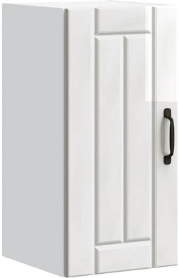 vidaXL - Keukenwandkast - Lucca - bewerkt - hout - hoogglans - wit