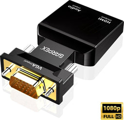 Garpex® VGA naar HDMI Adapter - 1080p Full HD - Compact Zwart