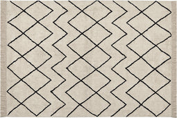 ELDES - Laagpolig vloerkleed - Beige - 160 x 230 cm - Katoen